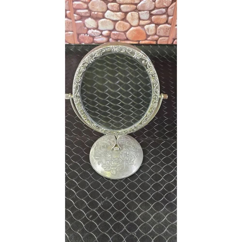 Vintage Pewter Mirror